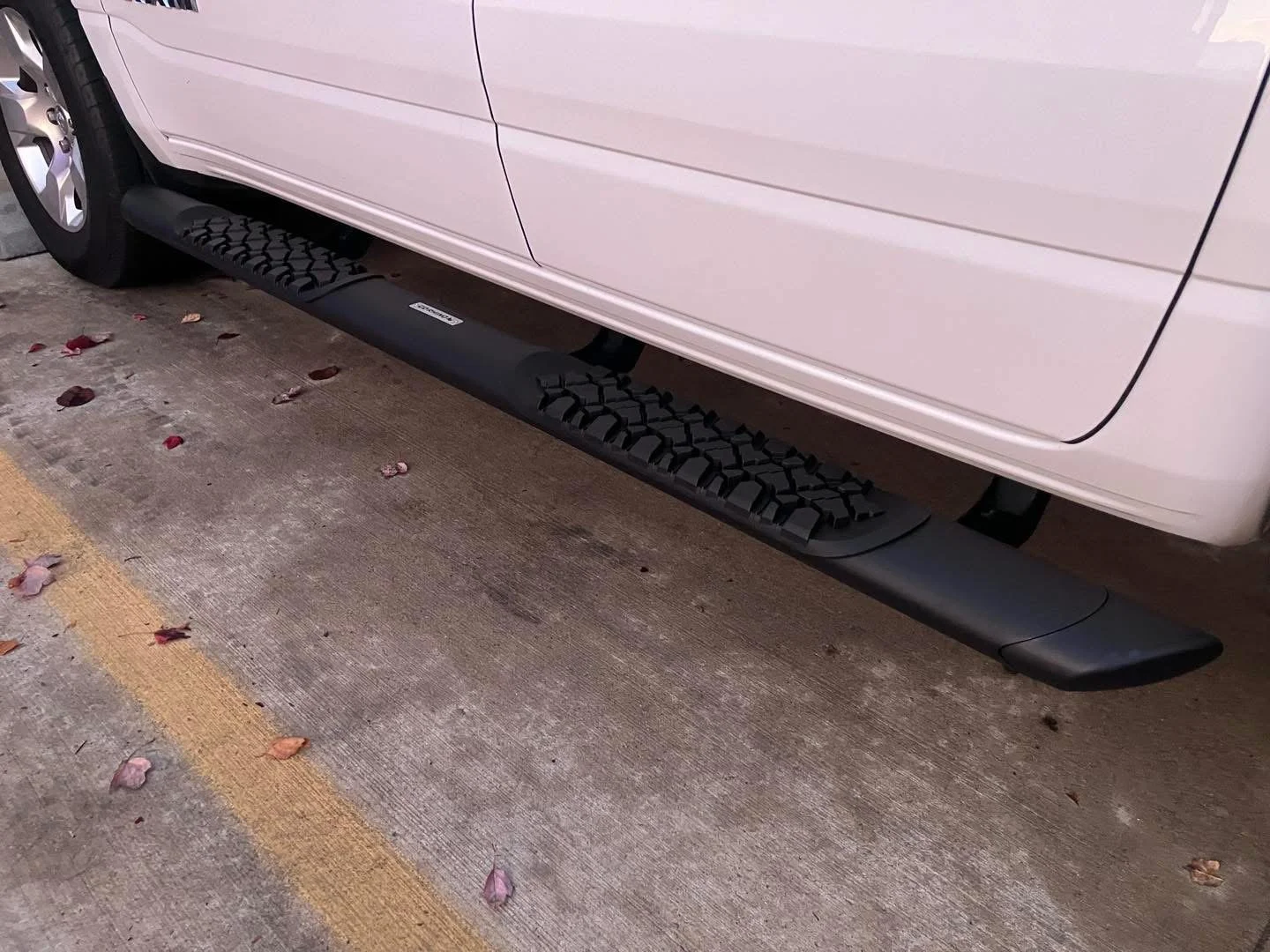 Side steps mounted on a truck or Jeep by Grenade Offroad