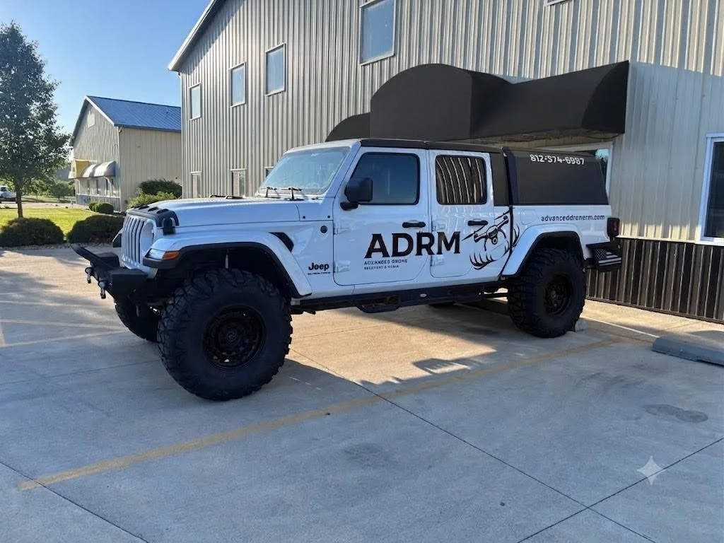 Lifted truck after lift kit installation in Columbus, IN