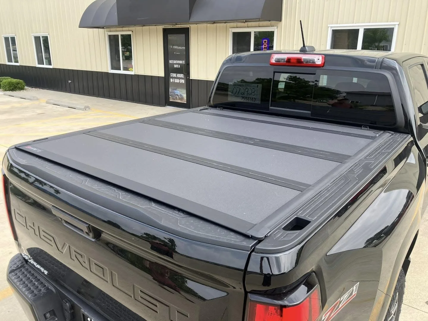 Tonneau cover installed on a truck bed in Columbus, IN