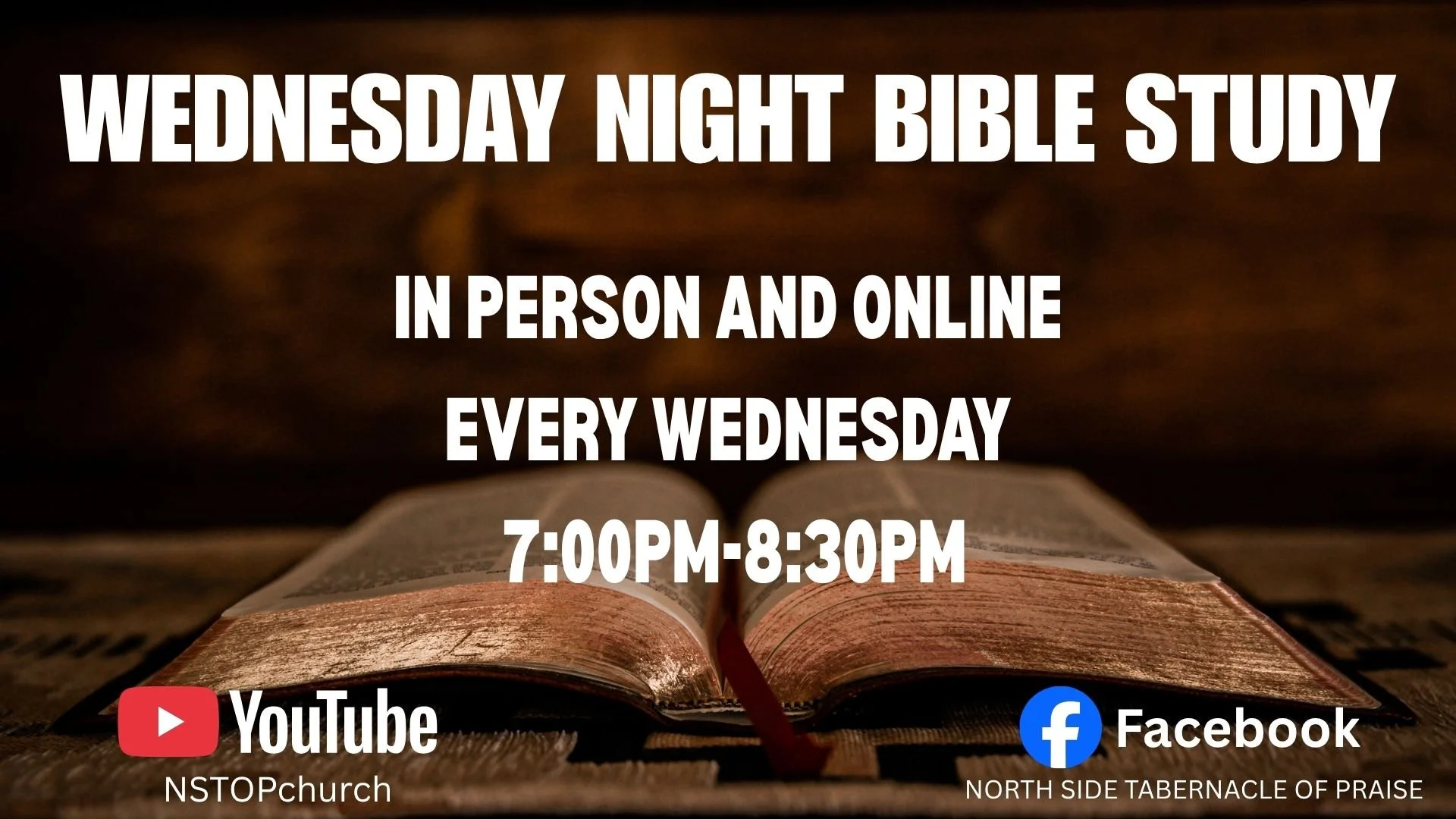 WEDNESDAY NIGHT BIBLE STUDY