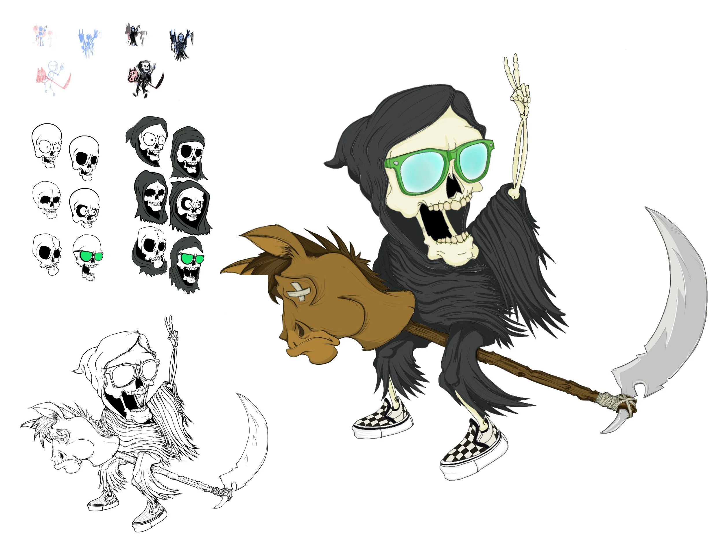 First project, grim reaper logo