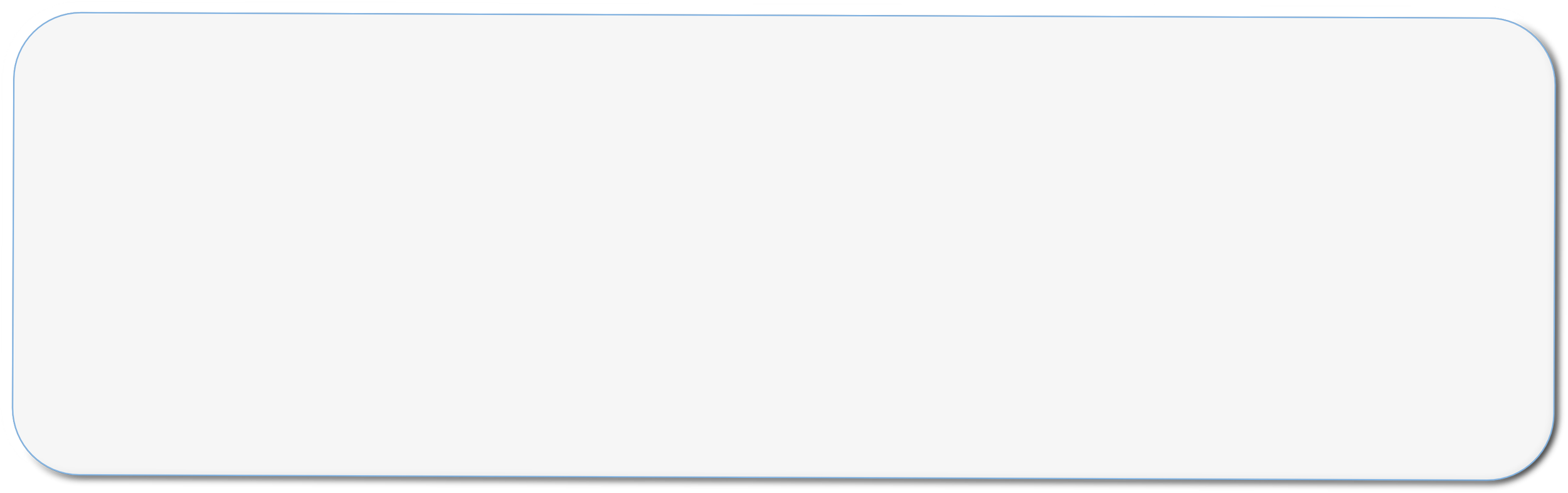 A blank gray and light blue computer screen with rounded edges.