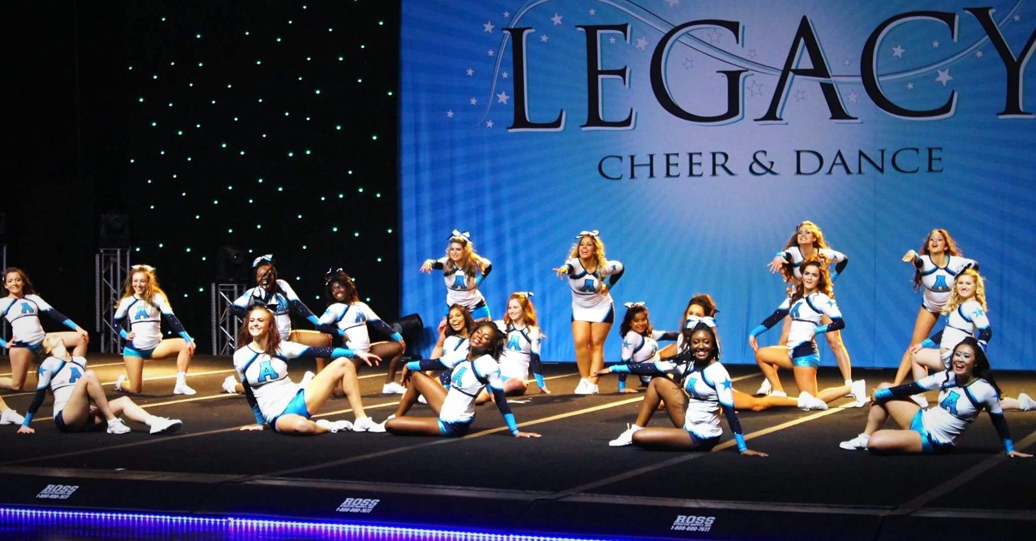 Competitive cheerleader with the Queen Mary University of London Angels