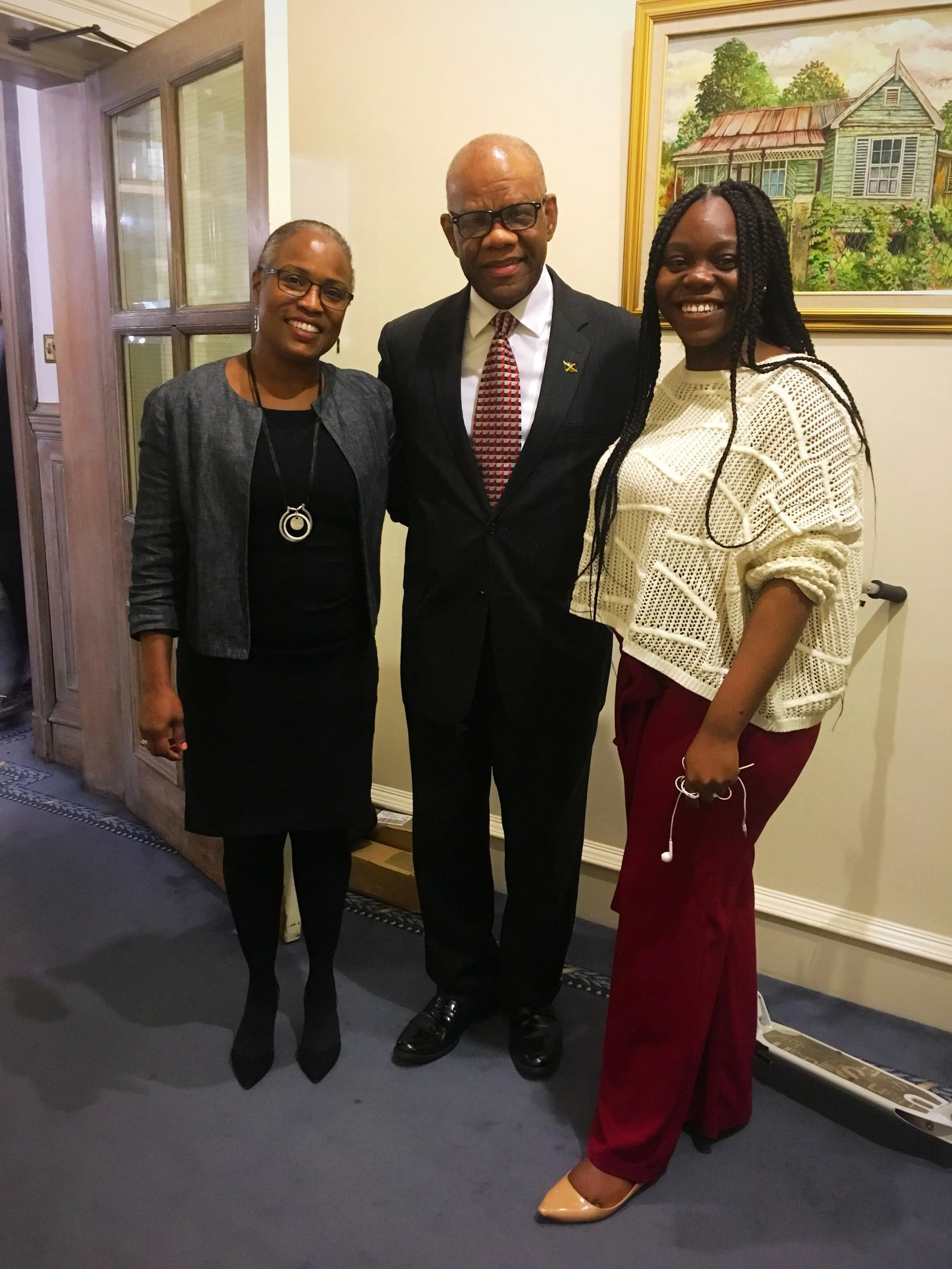 With H.E. Seth George Ramocan, Jamaican High Commissioner (2016-2022)