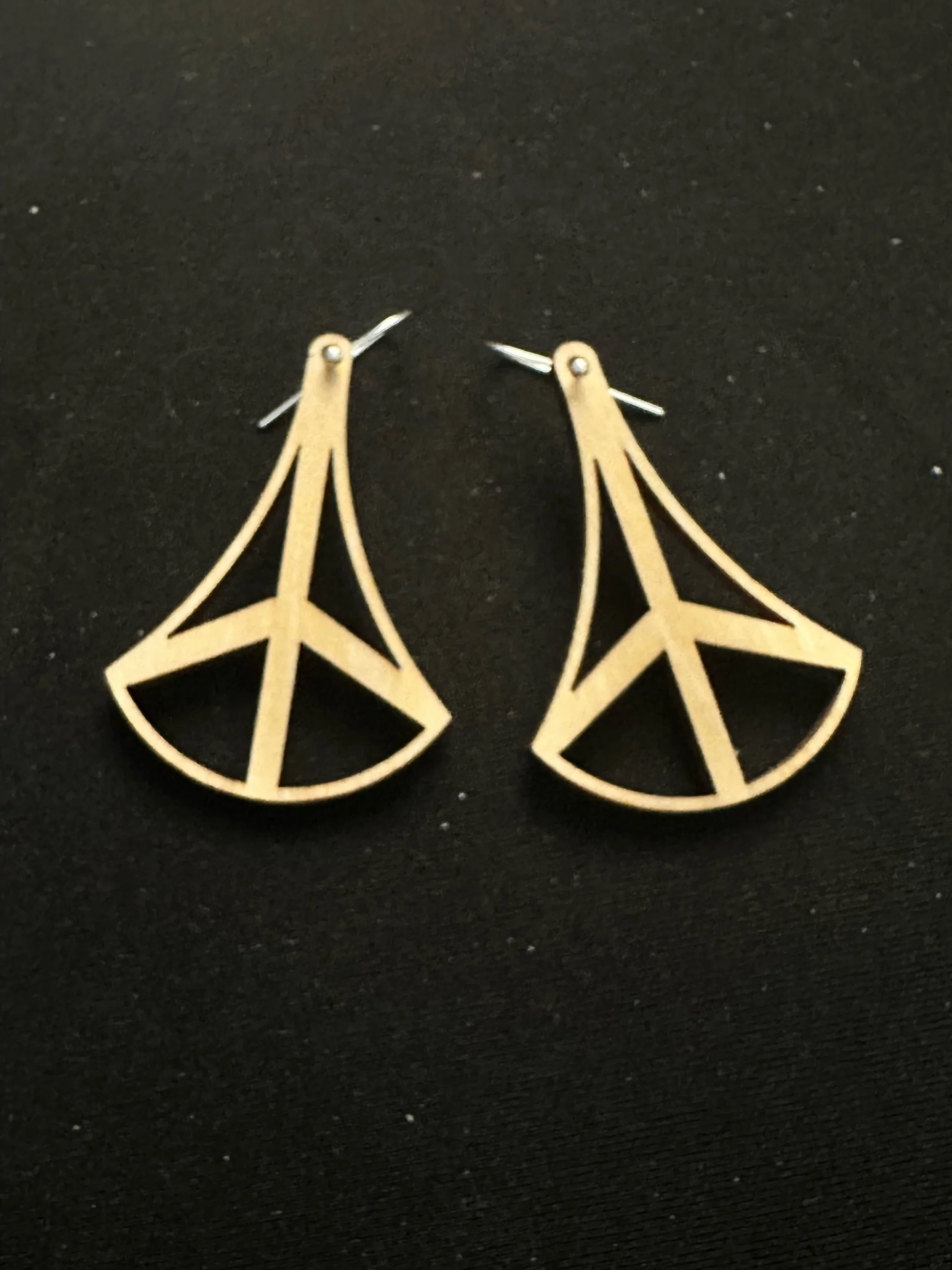 Peace Droplet - 70s Mod Earrings