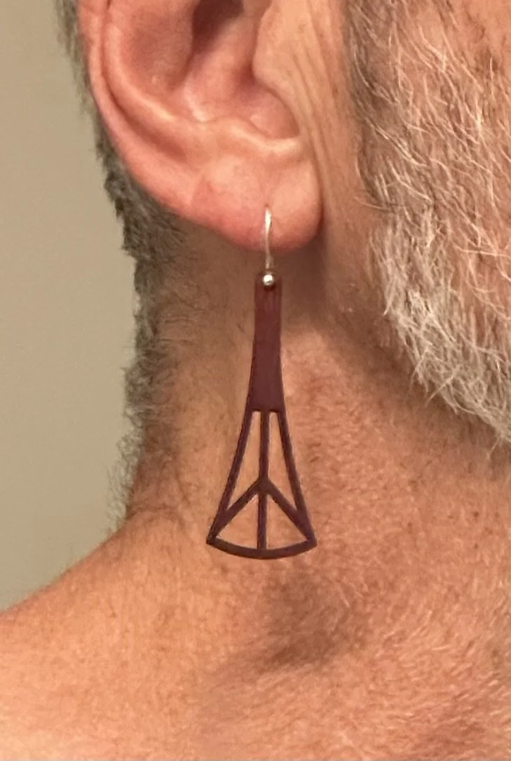 Peace Droplet Petite Modern Earrings