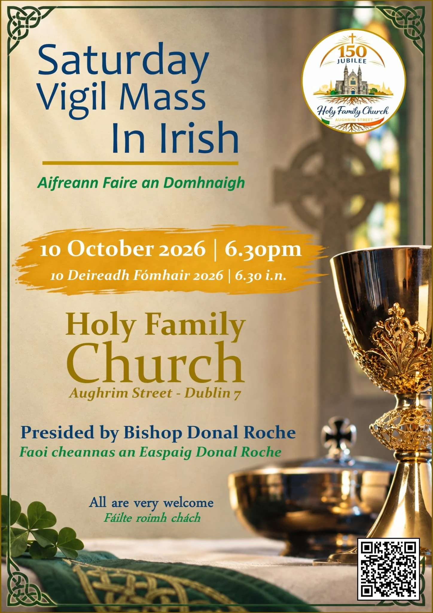 Aifreann an Domhnaigh celebrated by Bishop Donal Roche