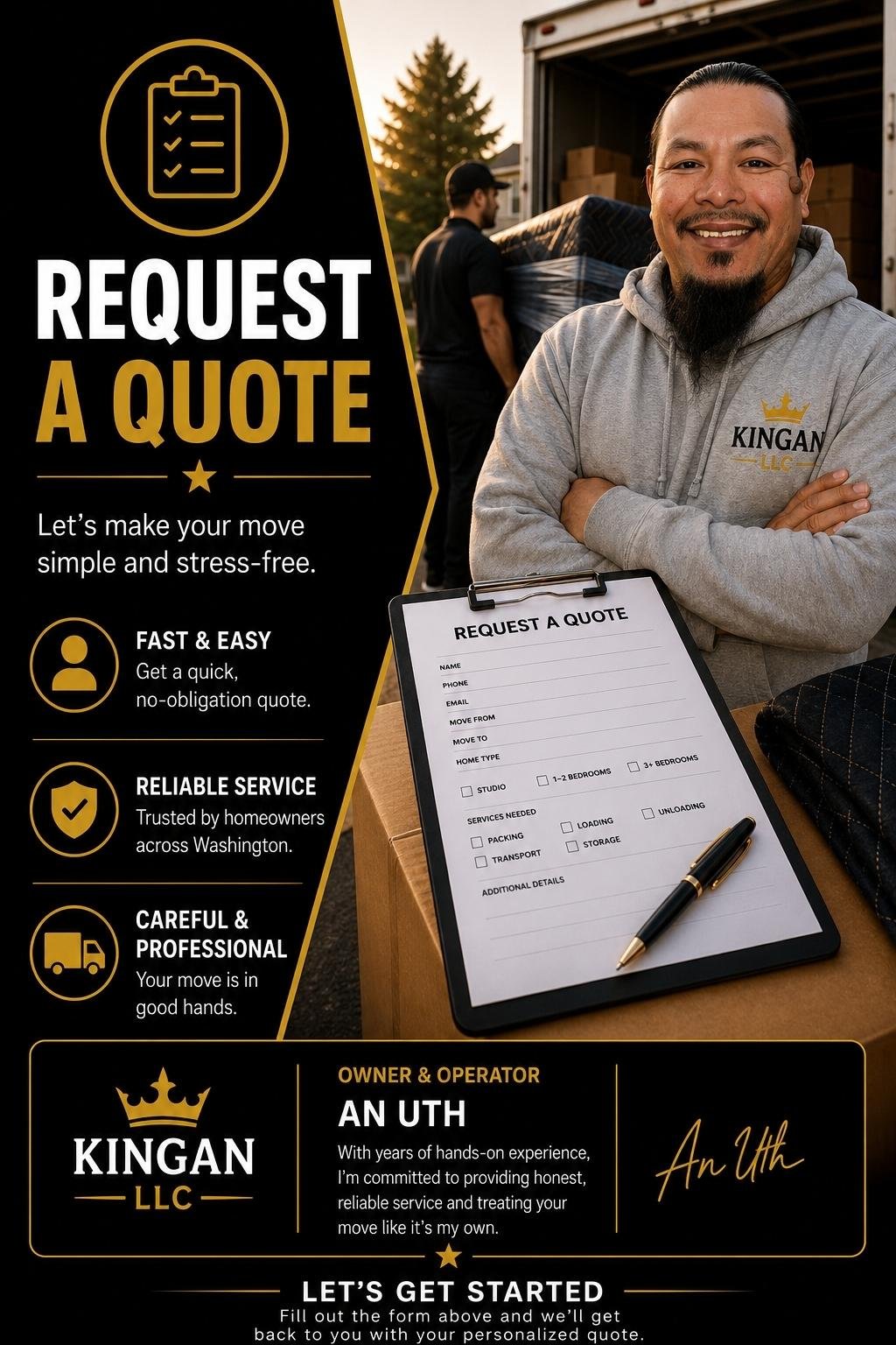Experienced movers in Puyallup Washington providing reliable moving services with careful handling and organized packing