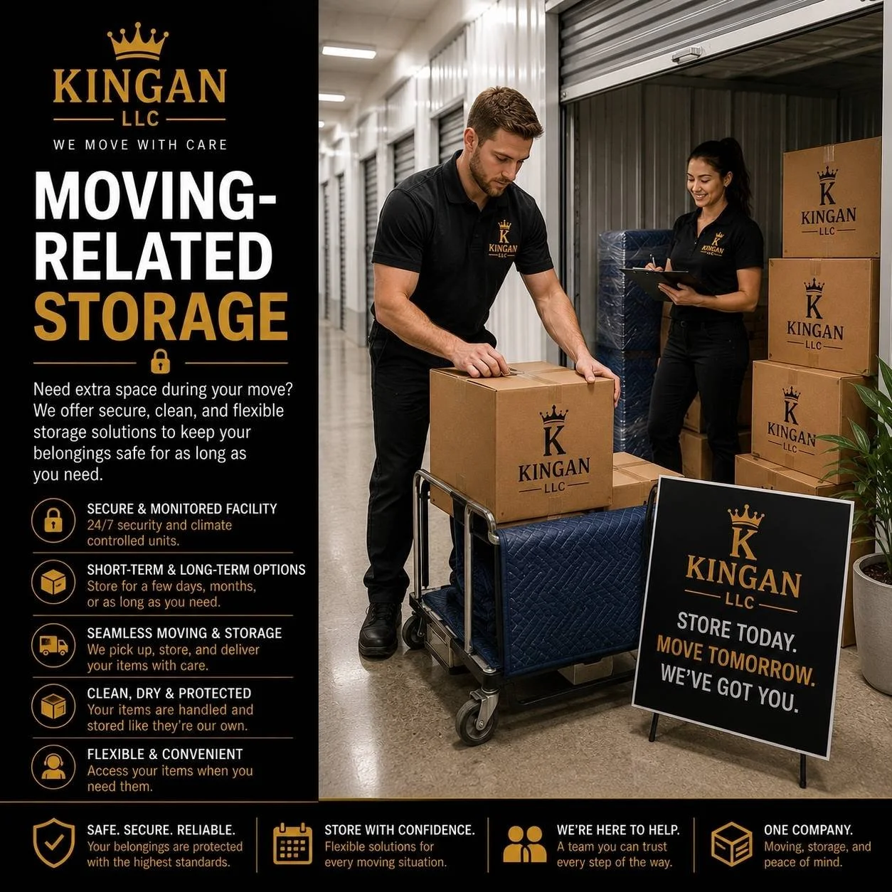 Moving related storage in Covington Washington keeping furniture and boxes safe during transitions between homes