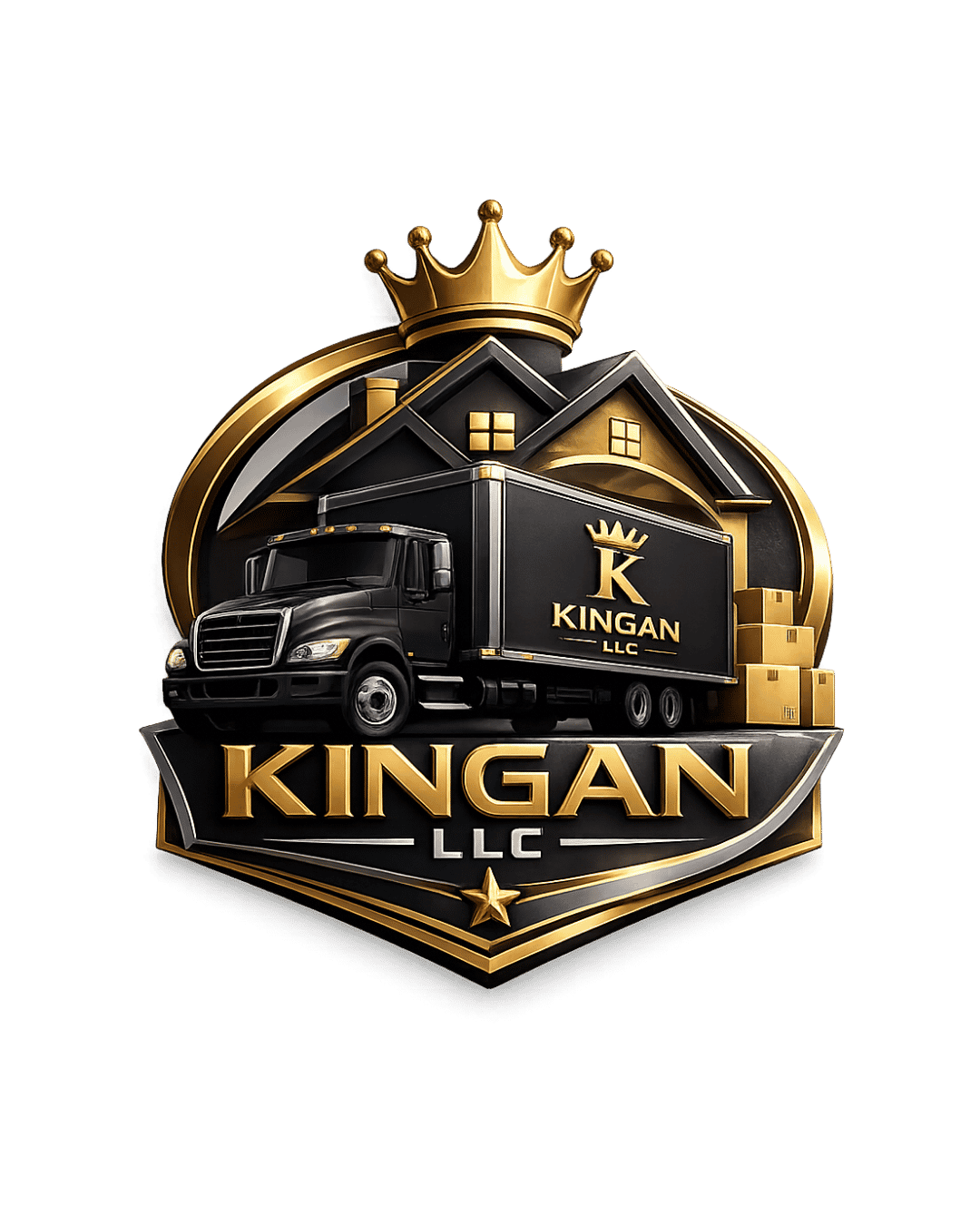 Kingan LLC moving company logo in Covington Washington providing reliable and professional moving services