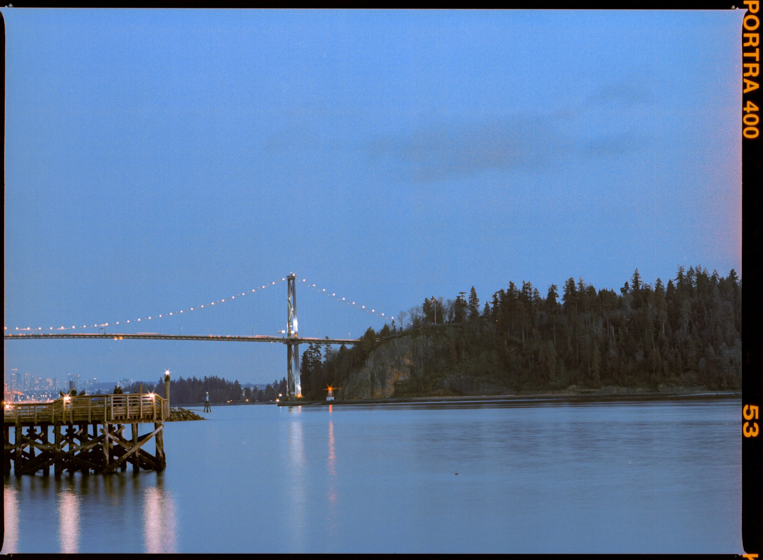 Lions Gate Bridge and Stanley Park, Vancouver Skyline, 2021