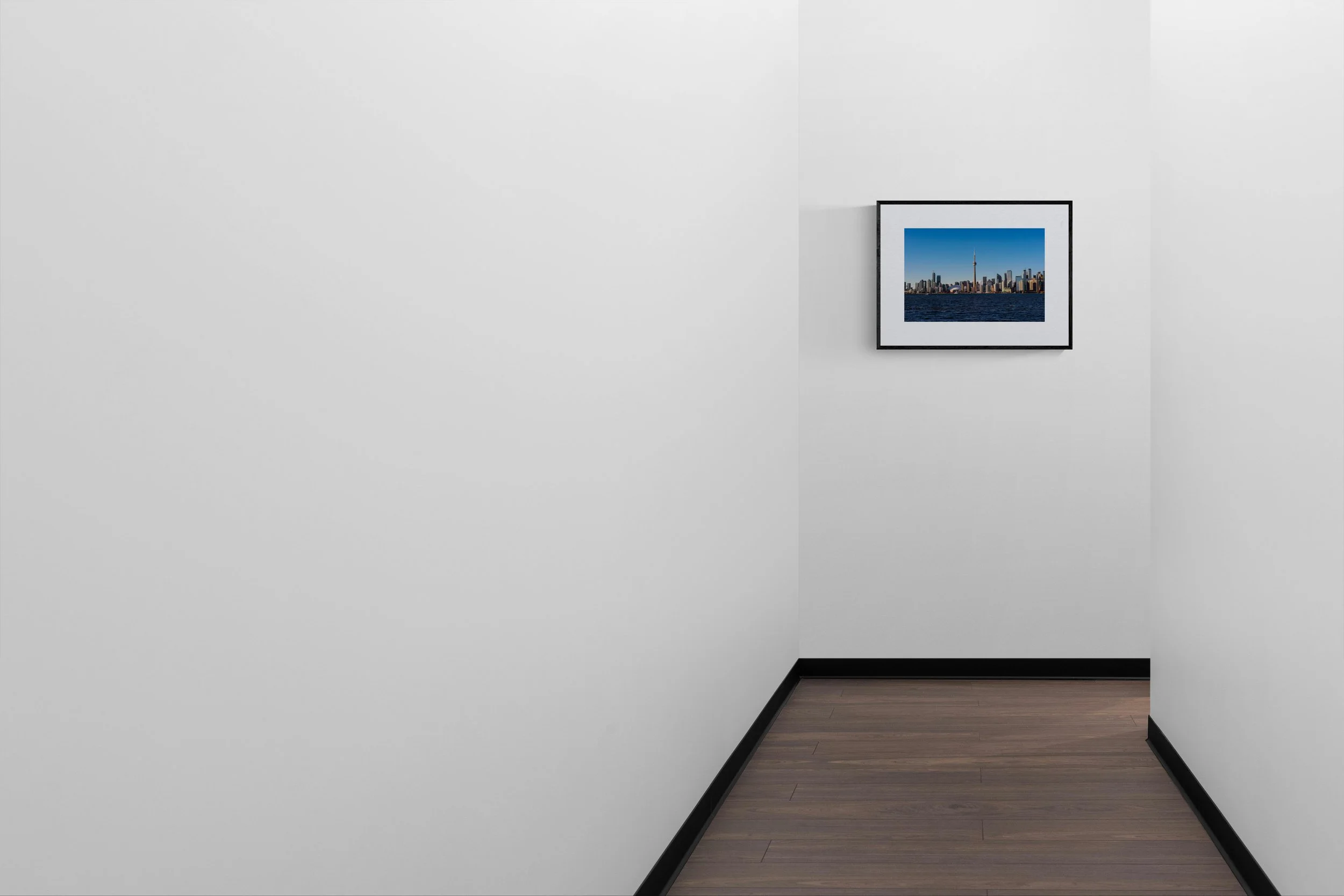 Toronto framed in black - display mockup