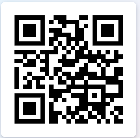 A black and white QR code.
