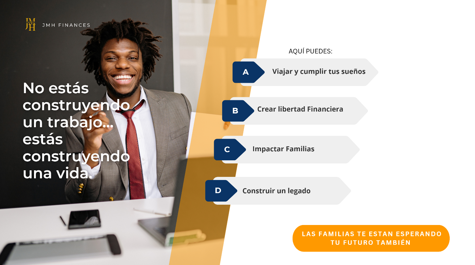 No estás construyendo un empleo...Estás construyendo una vida con propósito.