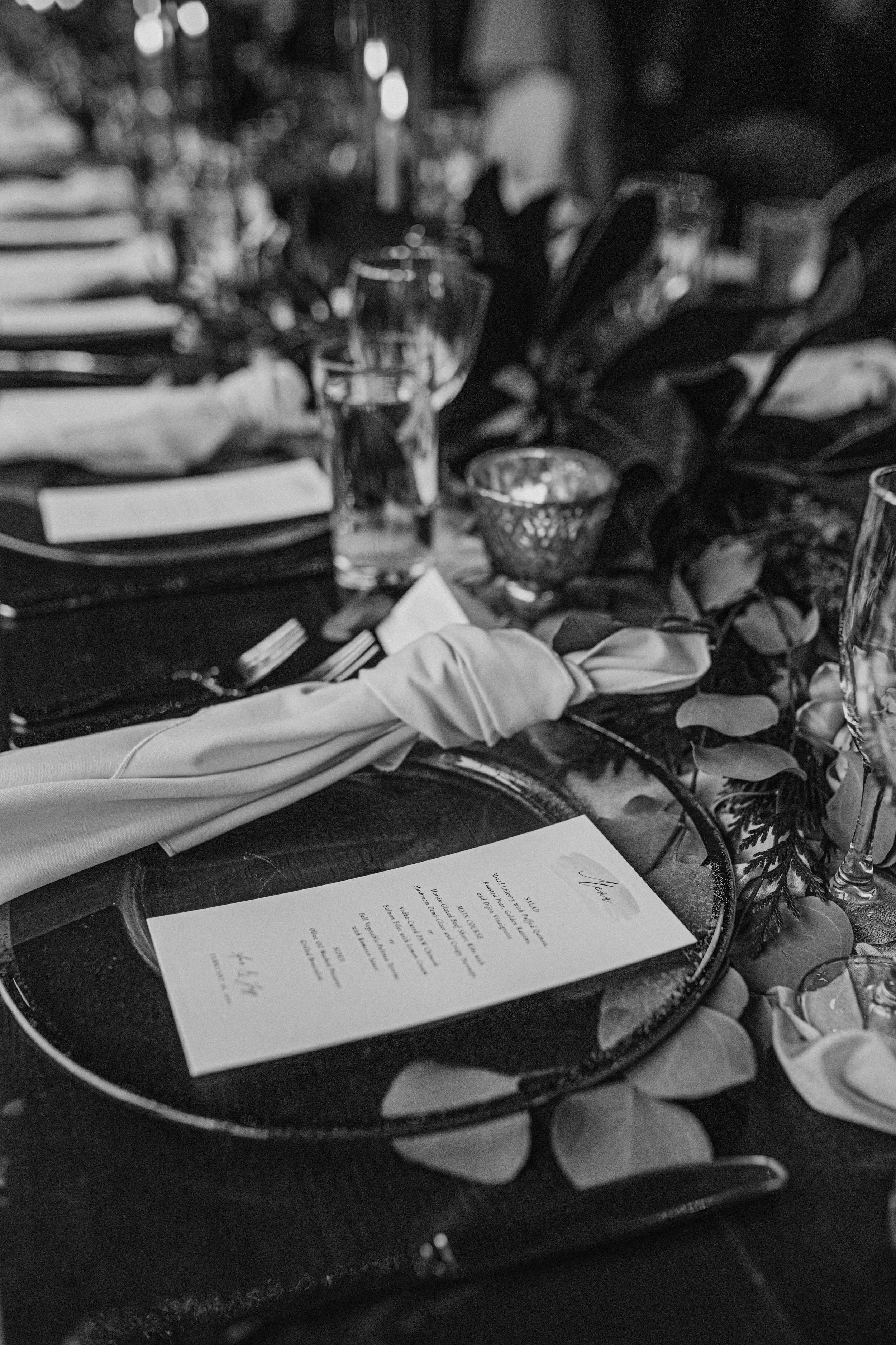 Chicago wedding dinner