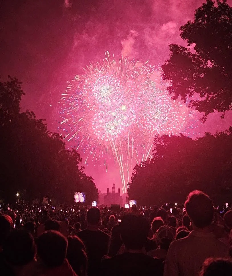 Frank Atkinson The Lion’s Den America 250 Williamsburg fireworks, July 4th, 2026