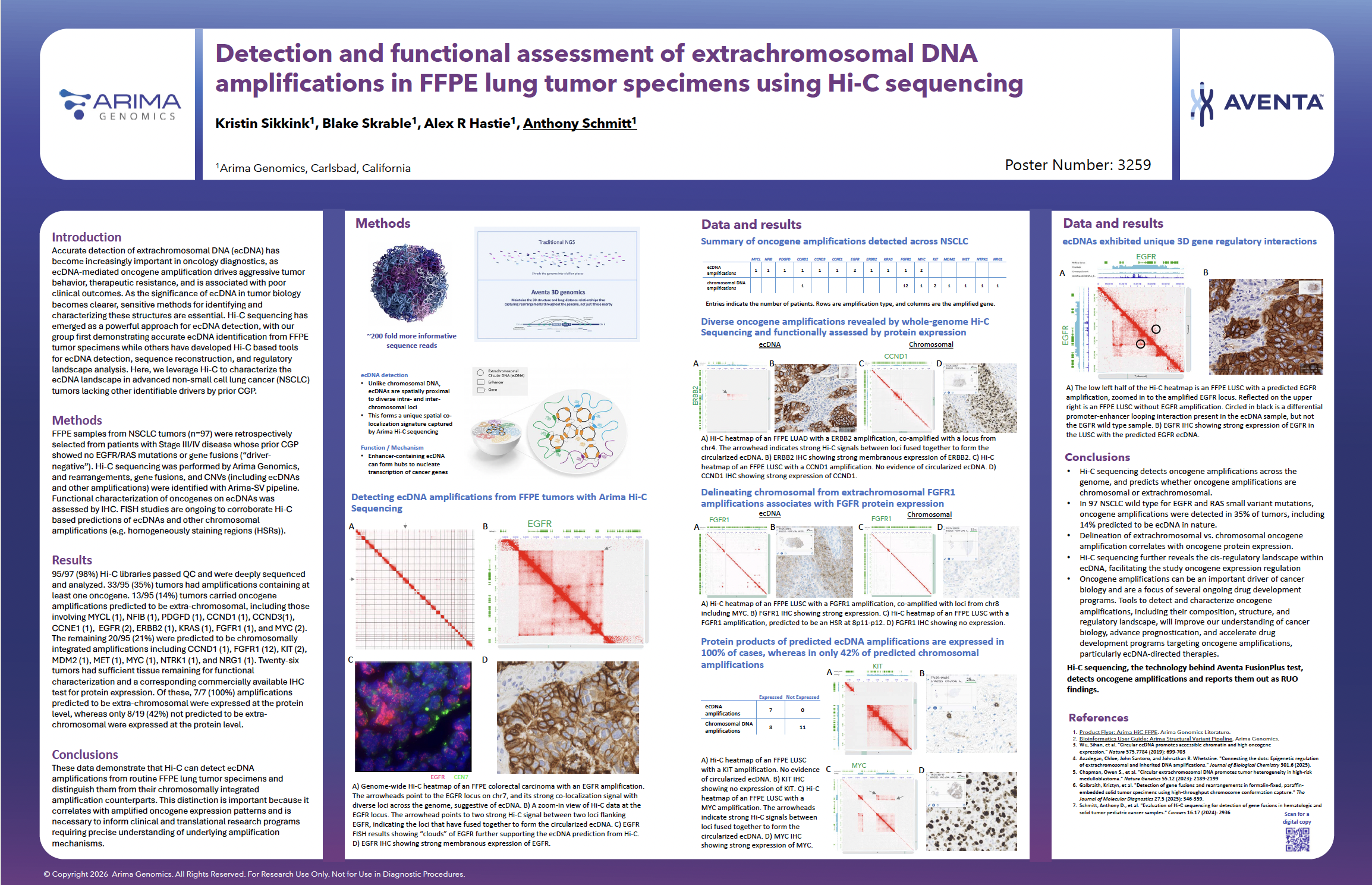 Detection and functional assessment of extrachromosomal DNA amplifications in FFPE lung tumor specimens using Hi-C sequencing