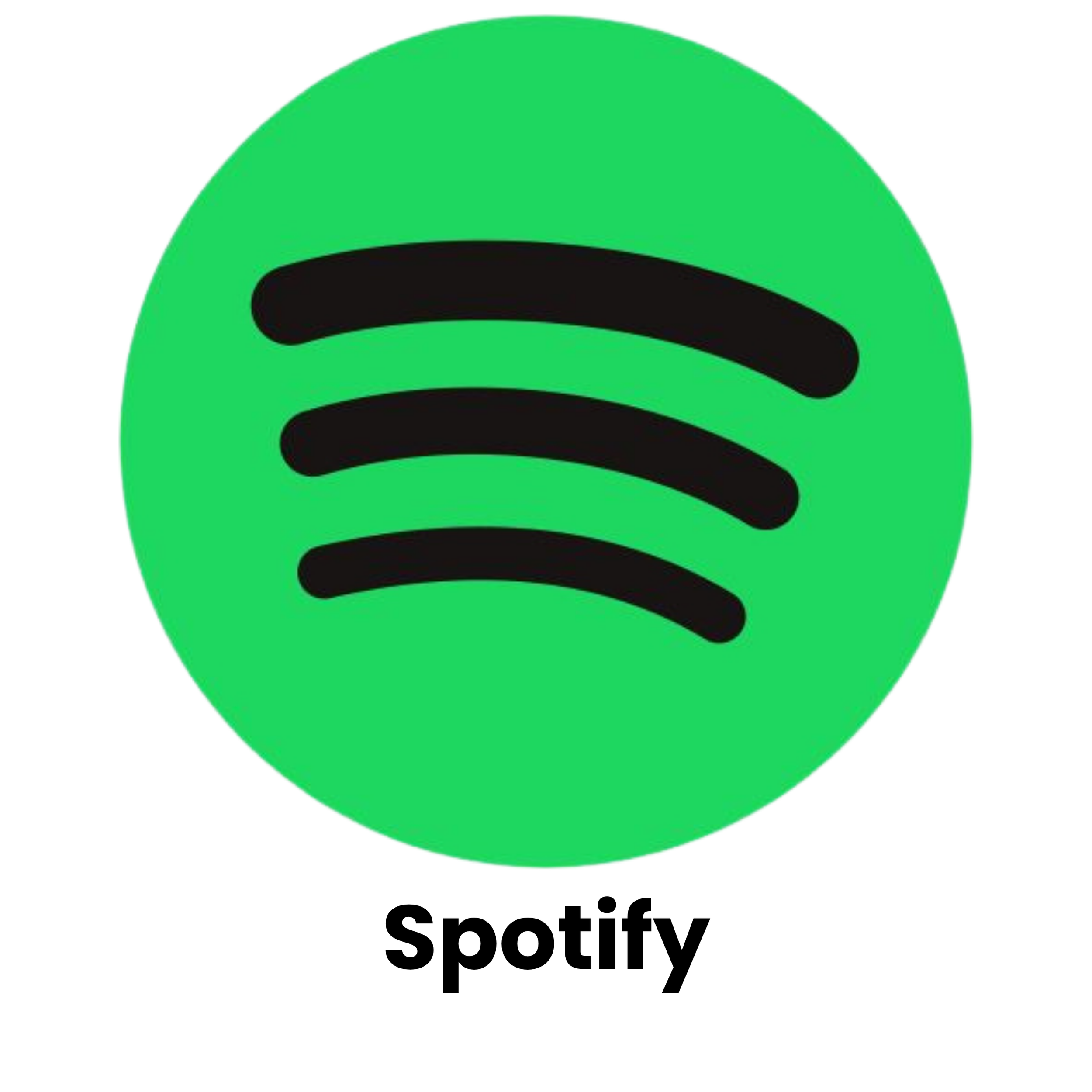 Green circle with black curved lines resembling a stylized Wi-Fi or broadcast symbol.
