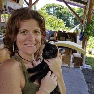 Christine Pierce at a farm in Hawaii