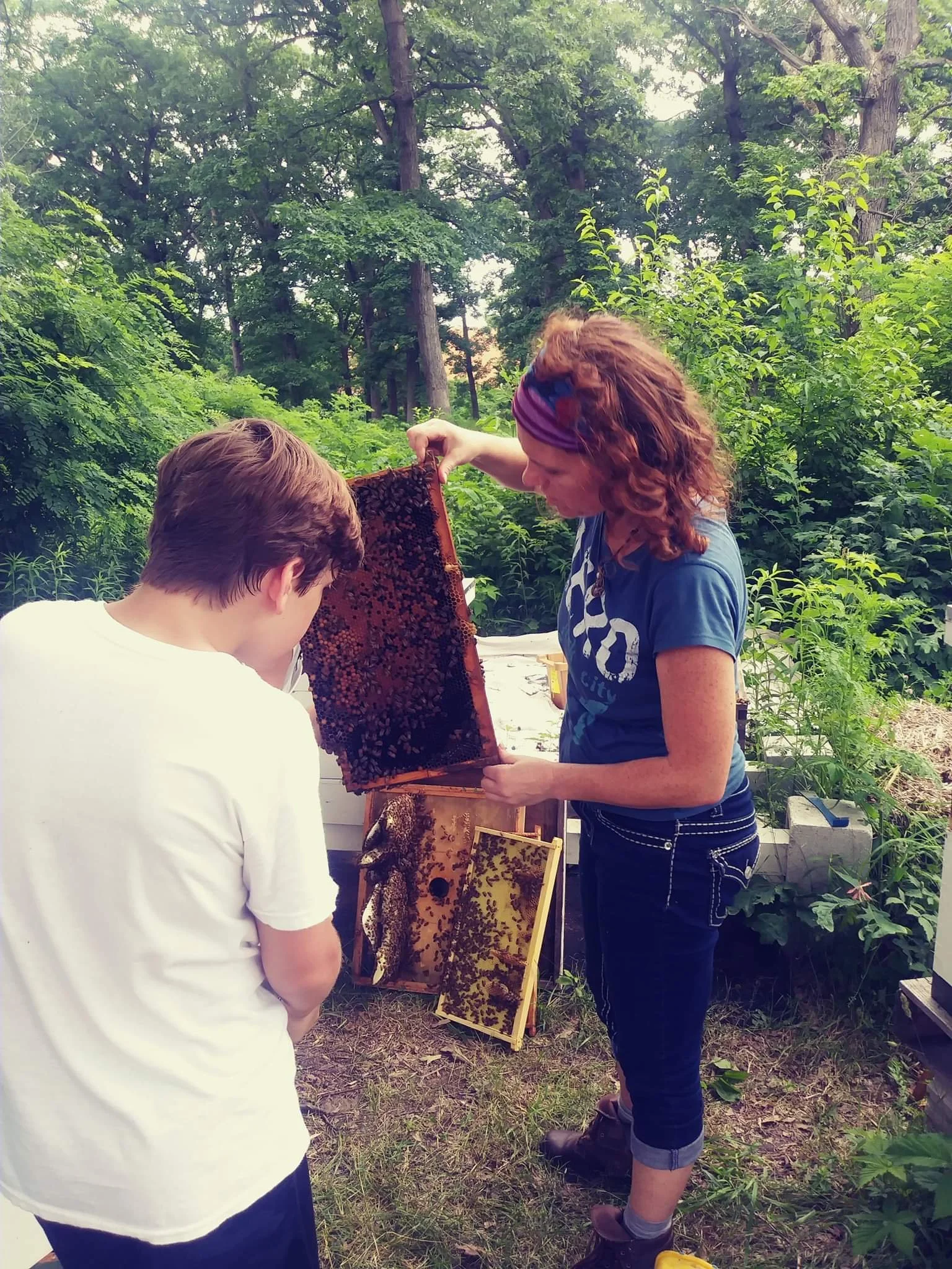 Christine Pierce teaching people to love bees