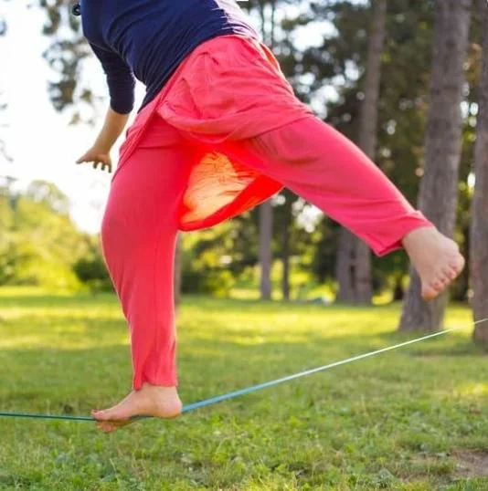 Walking on the slackline