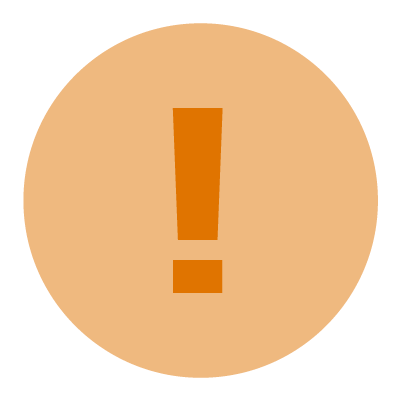 Solid orange circle on a black background