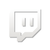Twitch logo with a black background