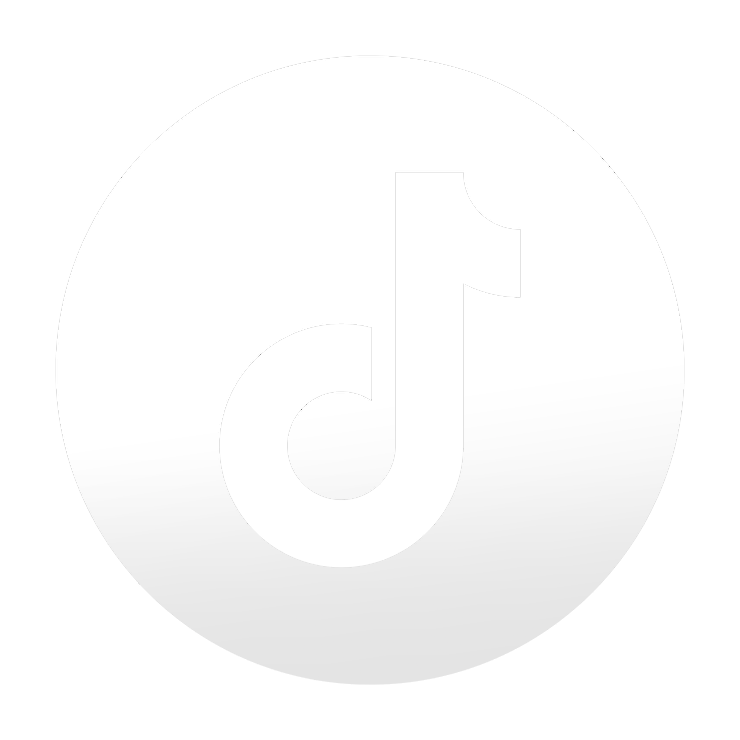 TikTok logo in black and white, featuring a musical note within a circle.