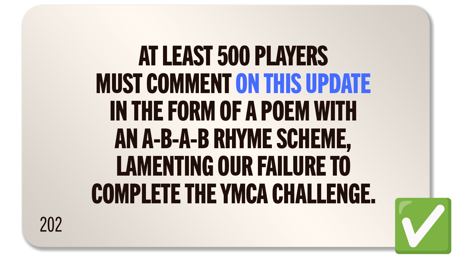 CHALLENGE 202: LAMENTING IN RHYME