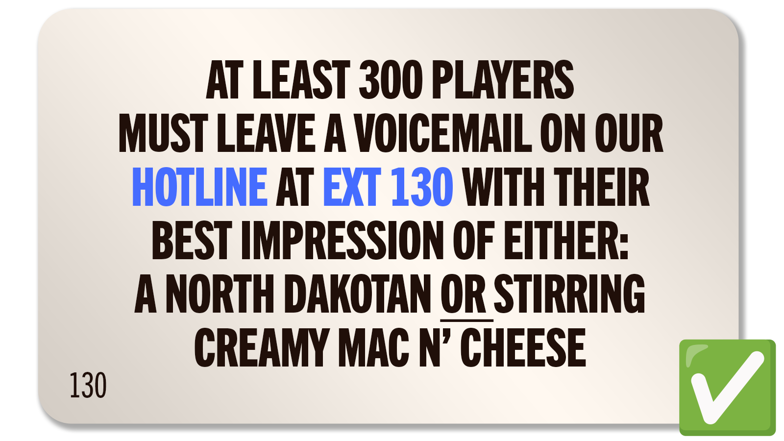 CHALLENGE 130: MAKE SOME NOISE