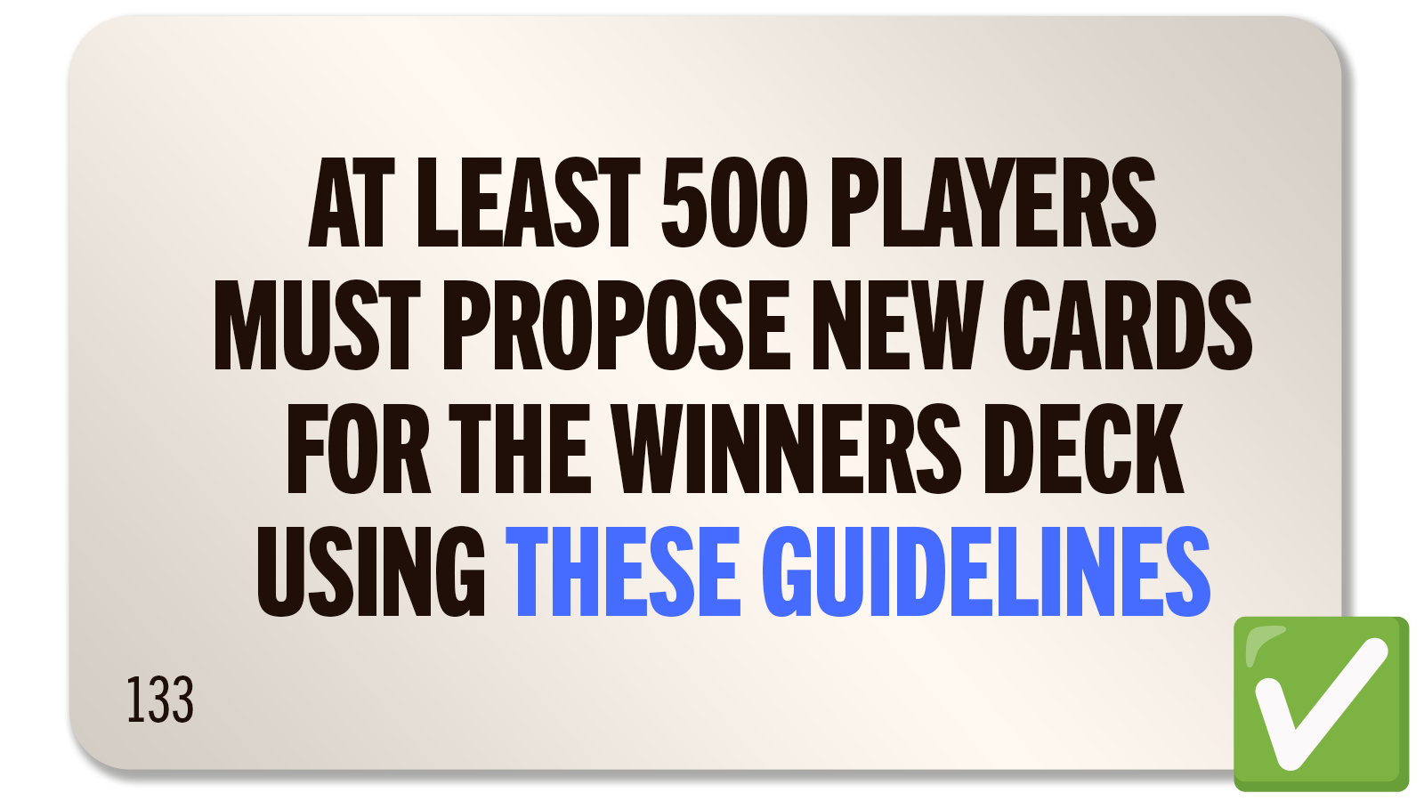 CHALLENGE 133: WINNERS ALWAYS PROSPER
