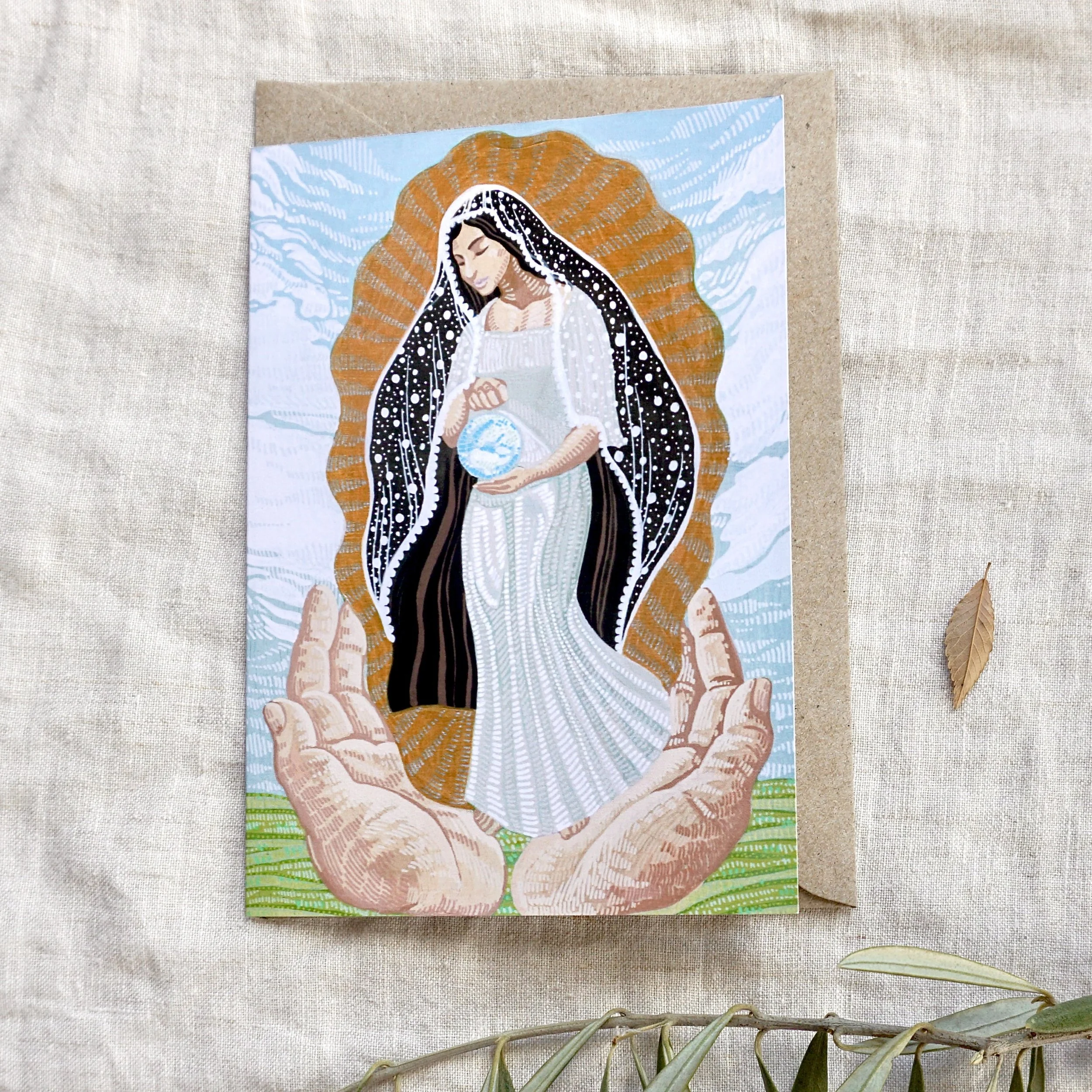 Mary -- Mother of God, Mother's day greeting card