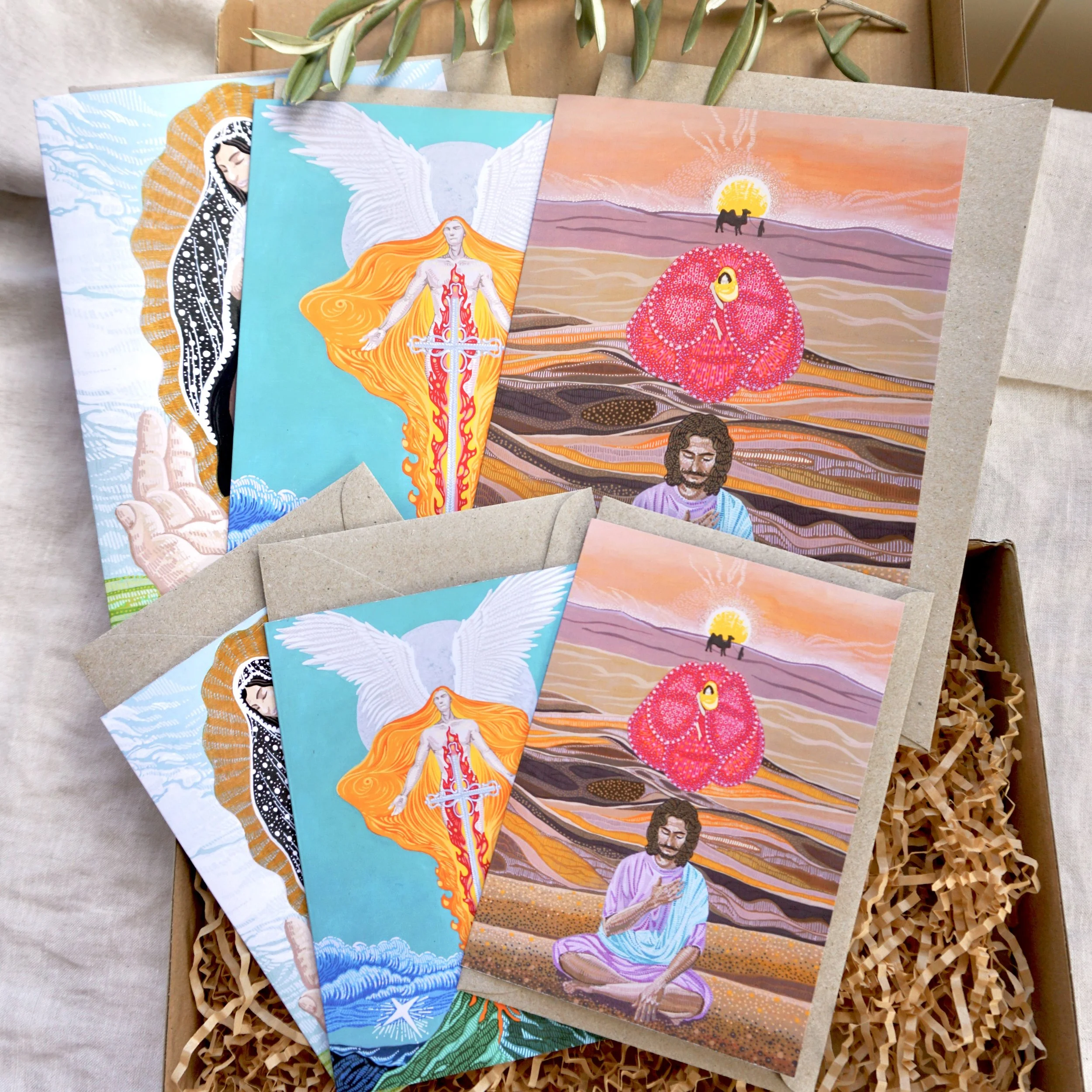 Greeting card bundle, 6 cards