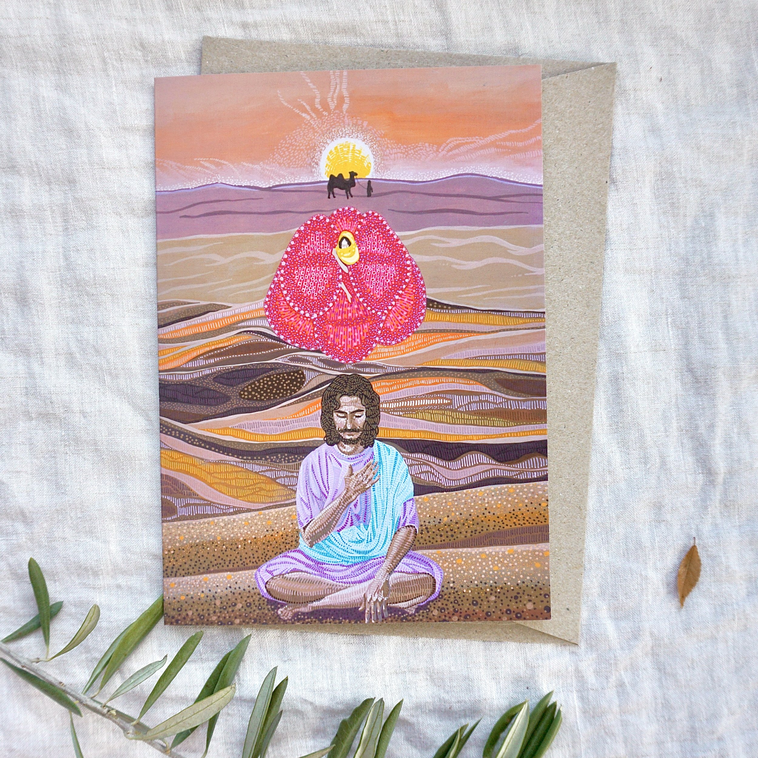 Desert Orchids — Isaac Meets Rebekah. Valentine's day card
