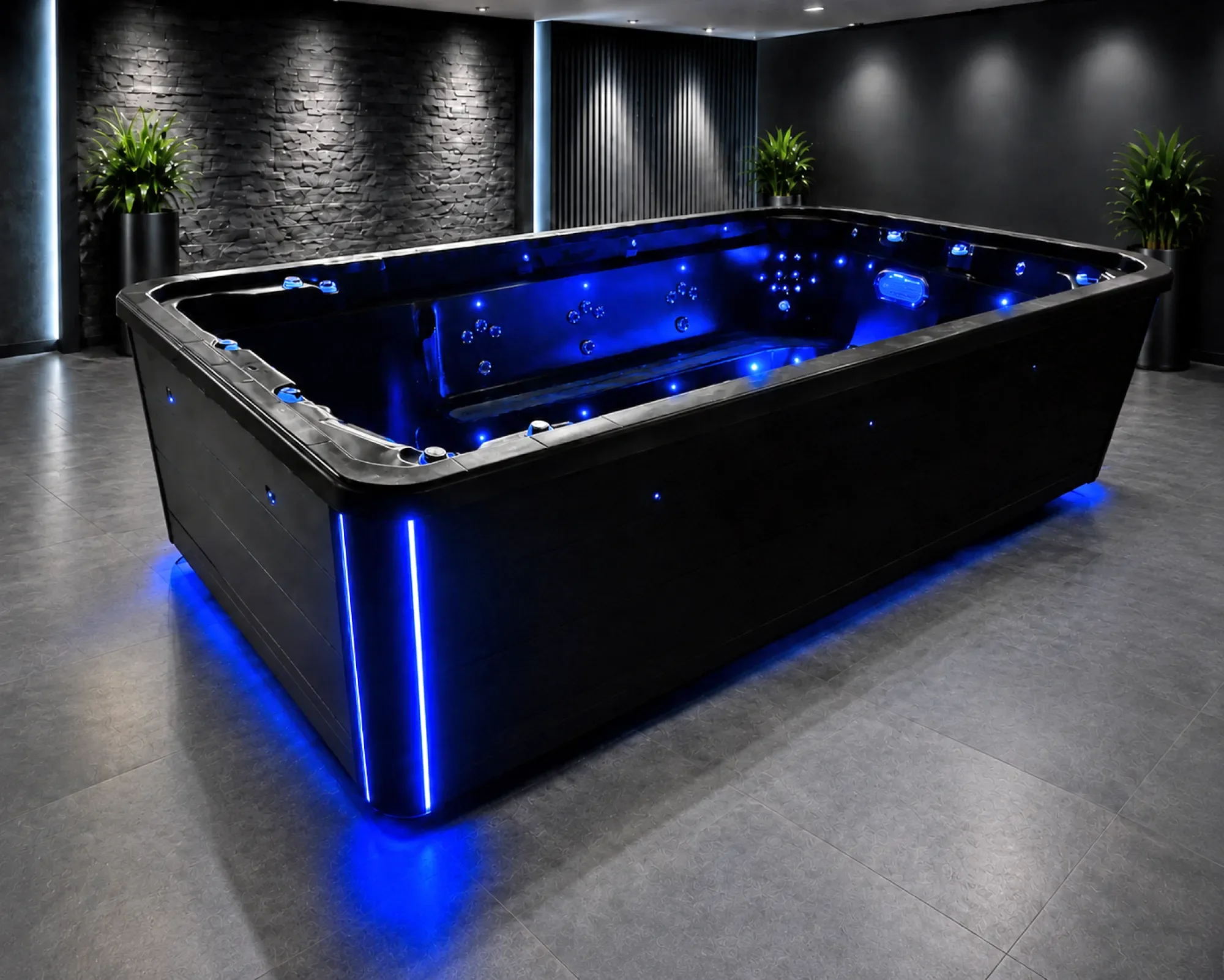 PDC Splash 12 Swim Spa - Midnight Edition