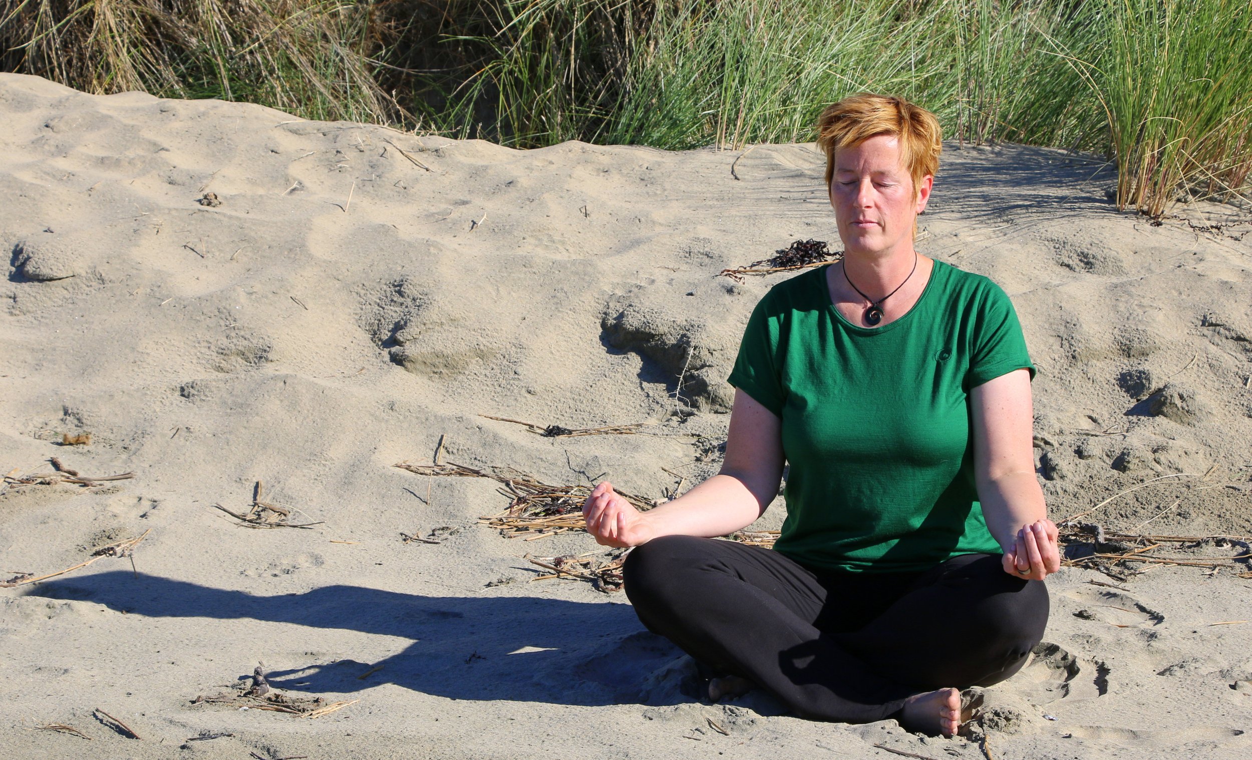 Connecting with the breath is grounding and calming.