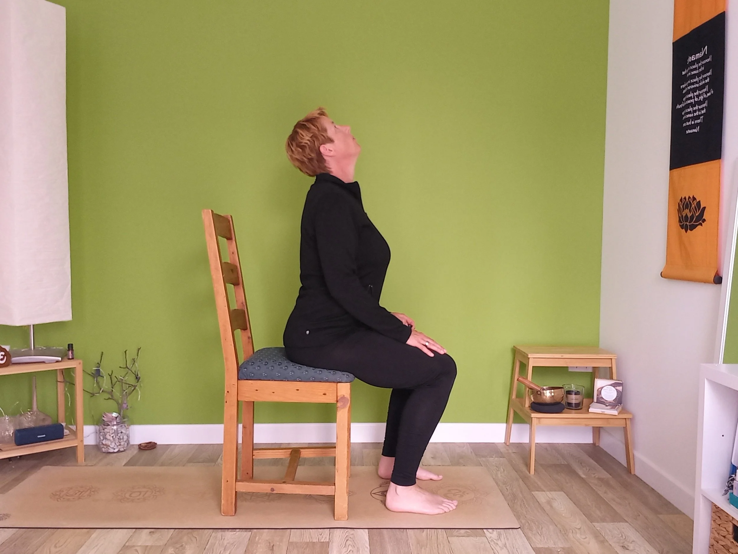 mobilize your spine for a centred seat in the saddle.