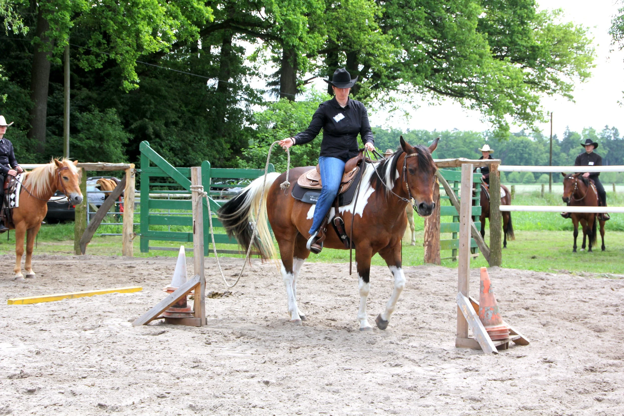 A confident and calm rider creates a focused and  motivated horse.