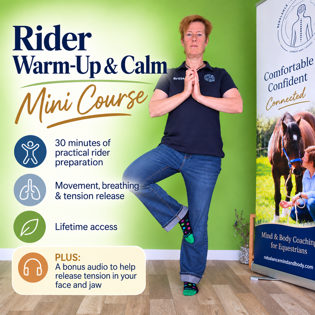 Move, breath and prepare your body for riding in 30min.