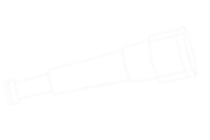 Line drawing of a telescope