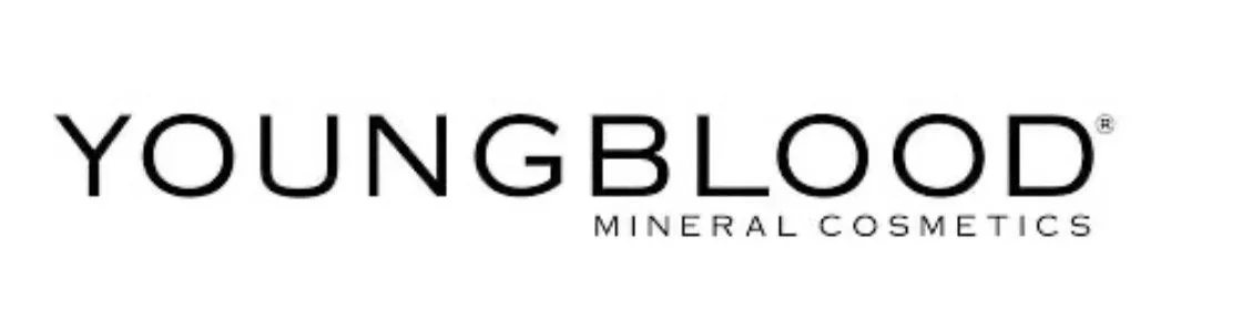 Logo of Youngblood Mineral Cosmetics with black text on a white background.