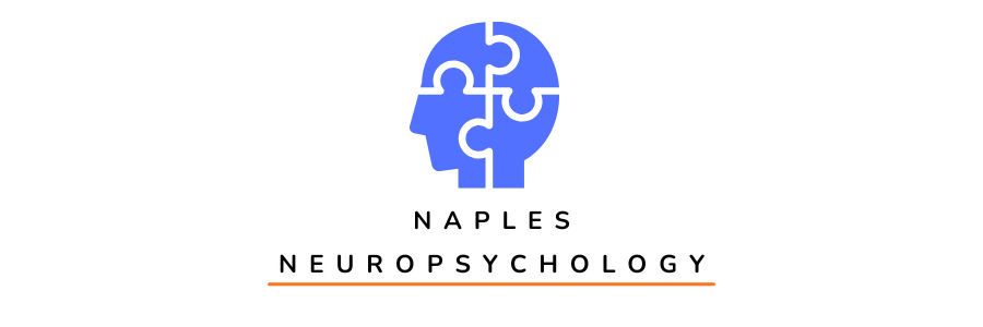 A logo with a blue puzzle piece forming a brain shape and the text 'NEUROPSYCHOLOGY' underneath.