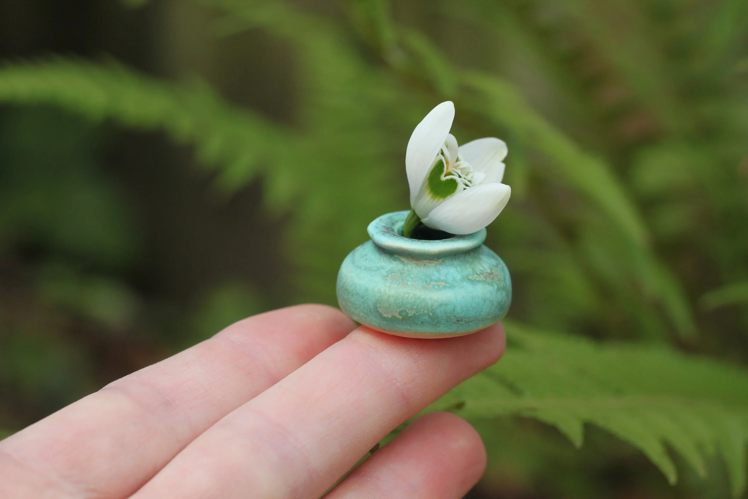 Miniature Porcelain Vase | Desert Oasis