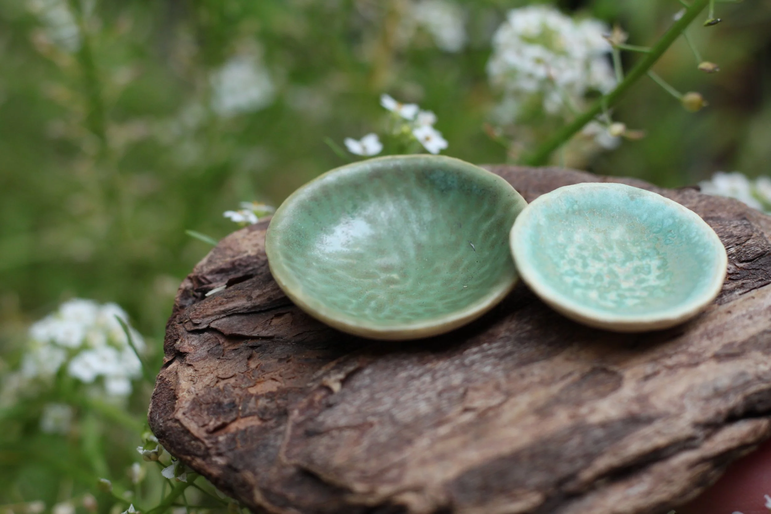 Miniature Porcelain Bowl | Lichen
