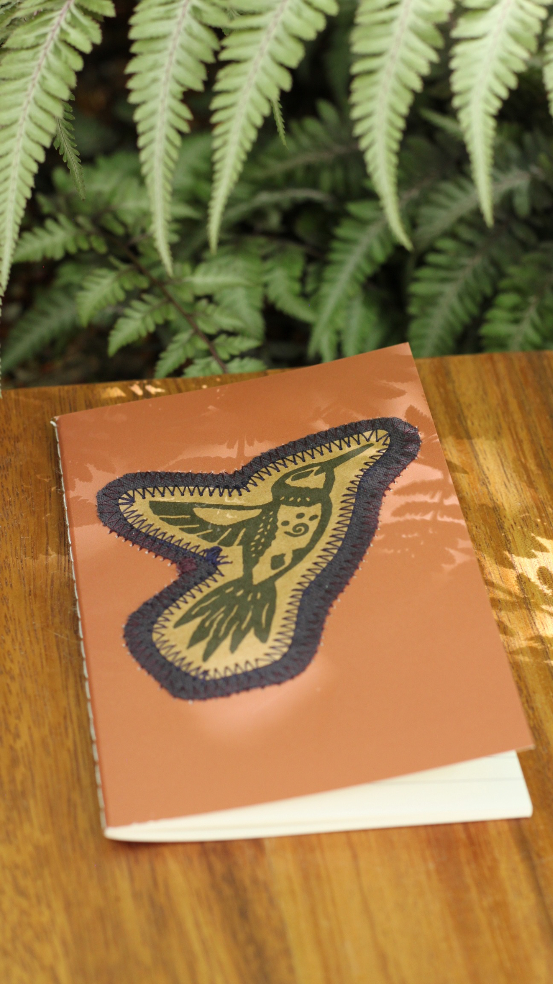 Embroidered Pocket Notebook | Hummingbird