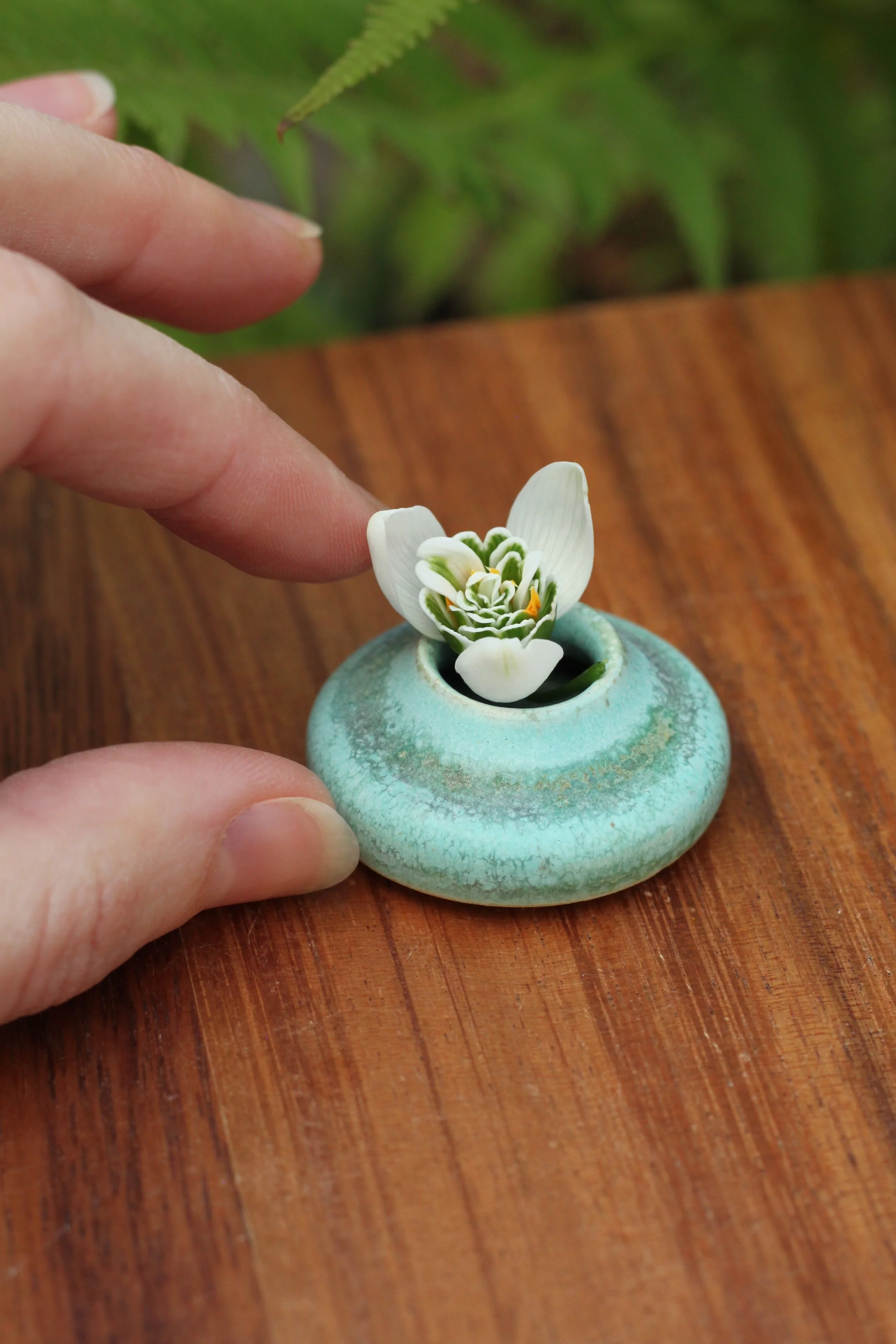 Miniature Porcelain Vase | Desert Oasis