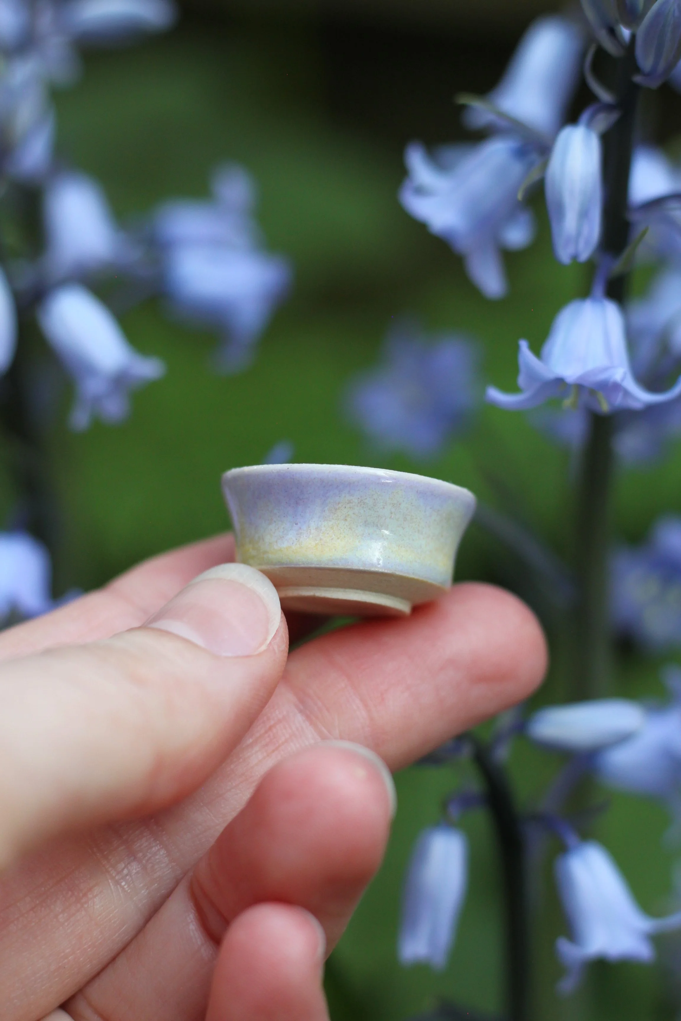 Miniature Porcelain Bowl | Pansy