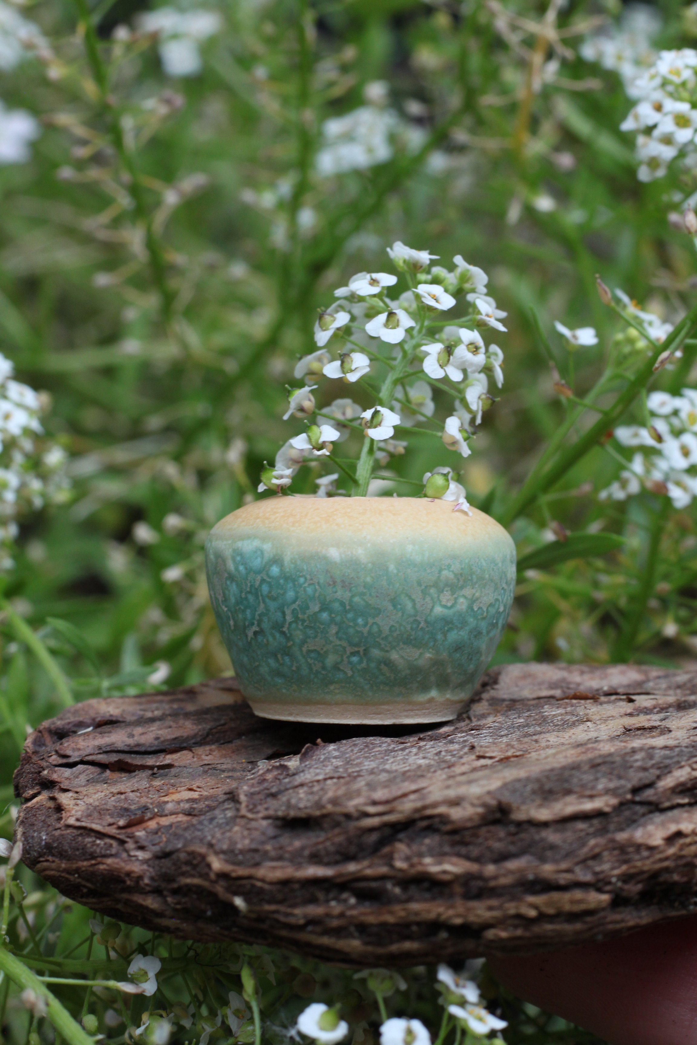 Miniature Porcelain Vase | Desert Storm