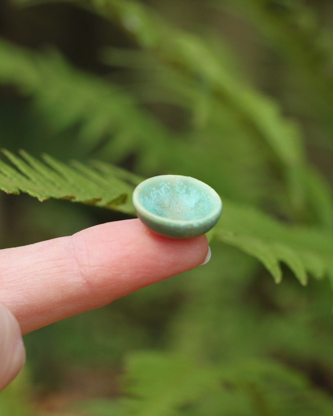 Miniature Porcelain Bowl | Lichen