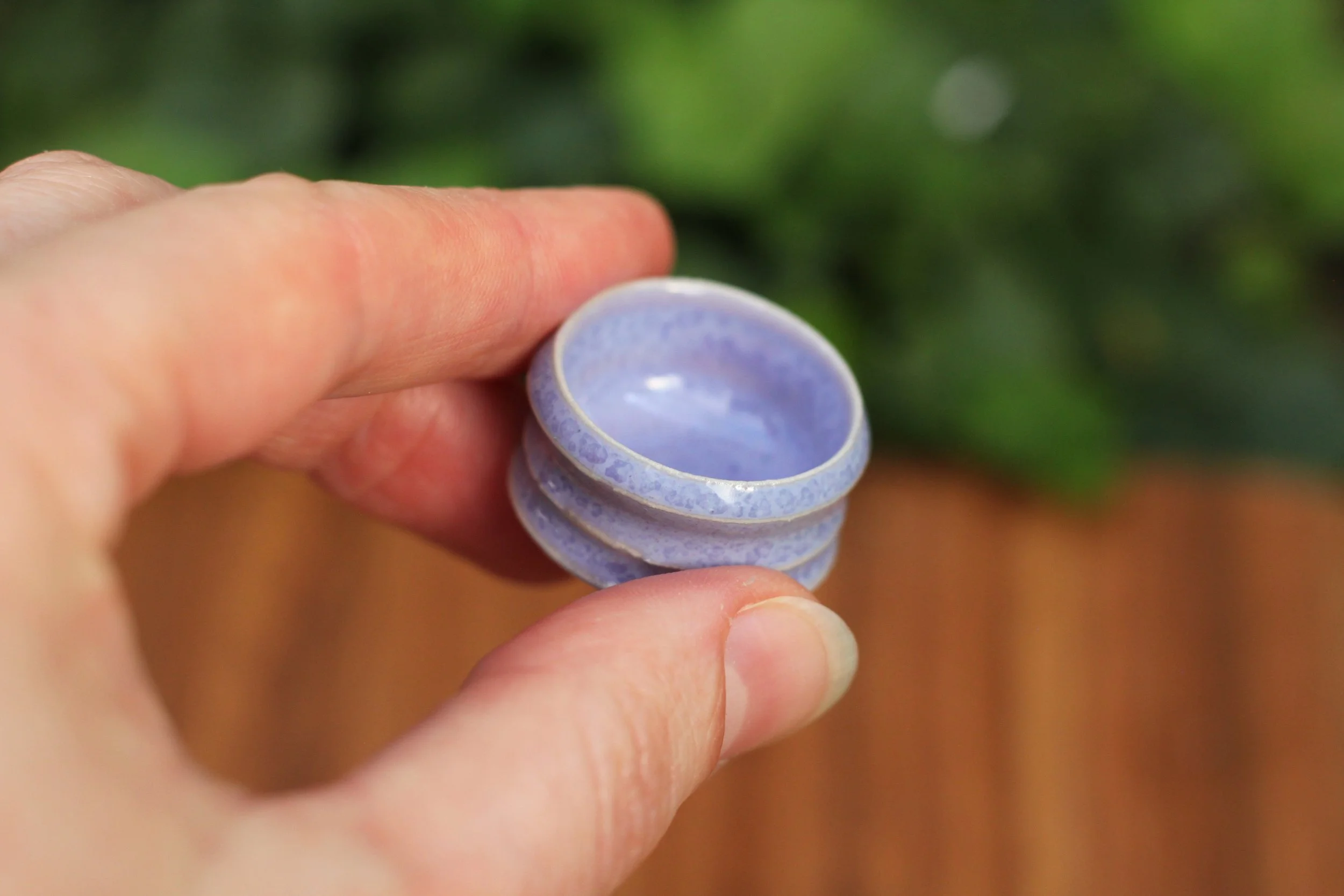 Miniature Porcelain Bowl | Periwinkle Puddles